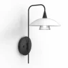 Applique murale Steinhauer Tallerken LED Noir, 1 lumière