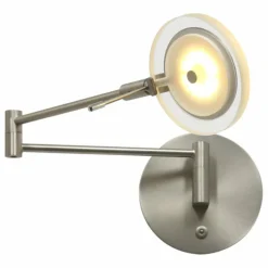 Applique murale Steinhauer Turound LED Acier inoxydable, 1 lumière