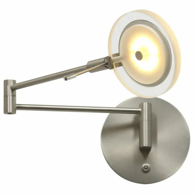 Applique murale Steinhauer Turound LED Acier inoxydable, 1 lumière