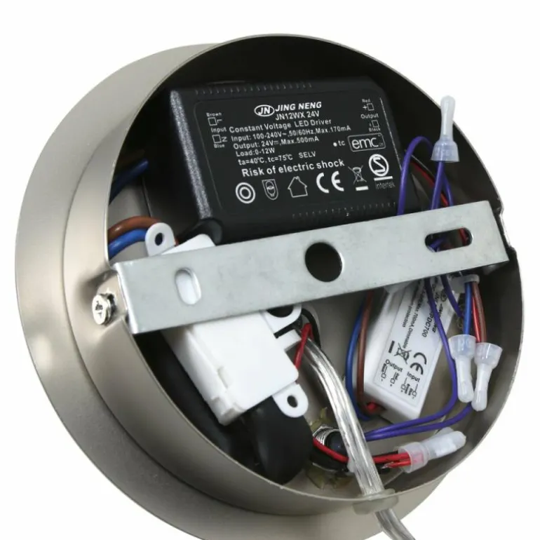 Applique murale Steinhauer Turound LED Acier inoxydable, 1 lumière