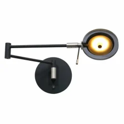 Applique murale Steinhauer Turound LED Noir, 1 lumière