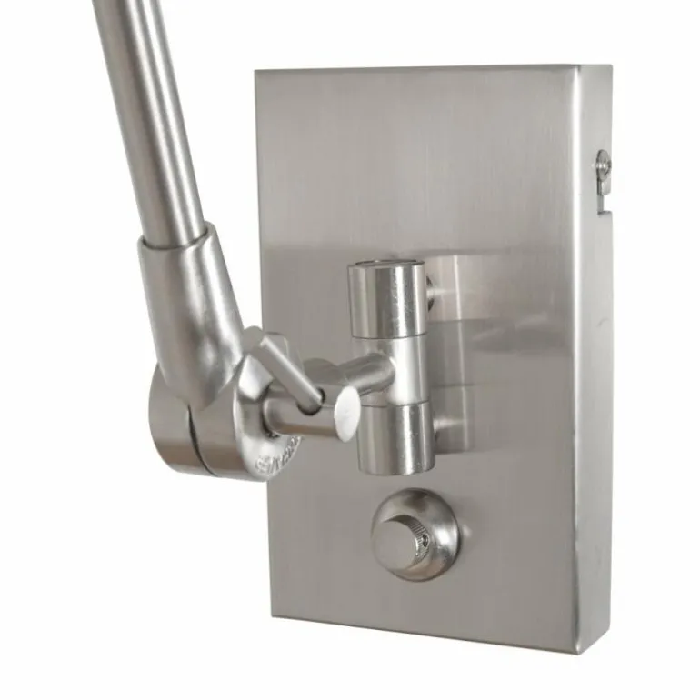 Applique murale Steinhauer Prestige Chic Acier brossé, 1 lumière