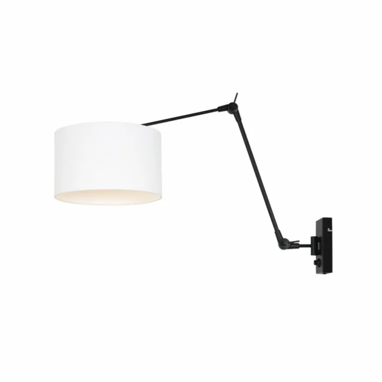 Applique murale Steinhauer Prestige Chic Noir, 1 lumière