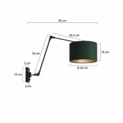 Applique murale Steinhauer Prestige Chic Noir, 1 lumière