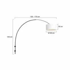 Applique murale Steinhauer Sparkled Light Noir, 1 lumière