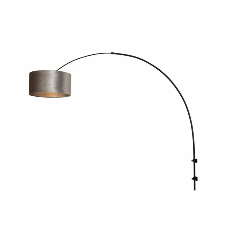 Applique murale Steinhauer Sparkled Light Noir, 1 lumière