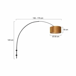 Applique murale Steinhauer Sparkled Light Noir, 1 lumière