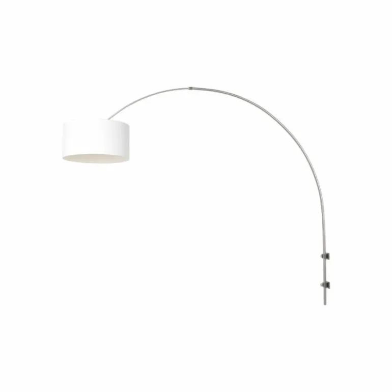 Applique murale Steinhauer Sparkled Light Acier brossé, 1 lumière