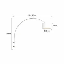 Applique murale Steinhauer Sparkled Light Acier brossé, 1 lumière