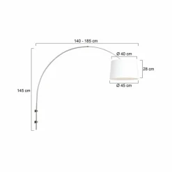 Applique murale Steinhauer Sparkled Light Acier brossé, 1 lumière