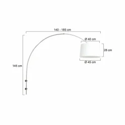Applique murale Steinhauer Sparkled Light Acier brossé, 1 lumière