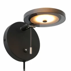 Applique murale Steinhauer Turound LED Noir, 1 lumière