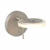 Applique murale Steinhauer Turound LED Acier inoxydable, 1 lumière