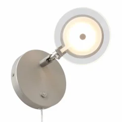 Applique murale Steinhauer Turound LED Acier inoxydable, 1 lumière