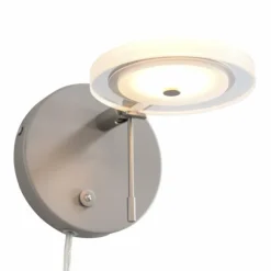 Applique murale Steinhauer Turound LED Acier inoxydable, 1 lumière