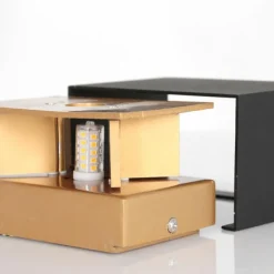 Applique murale Steinhauer Muro LED Noir, 1 lumière