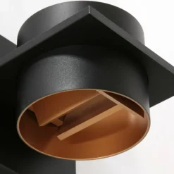 Applique murale Steinhauer Muro LED Noir, 1 lumière