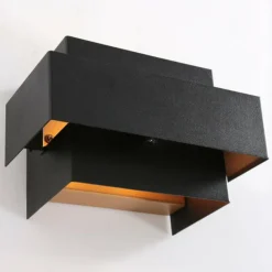 Applique murale Steinhauer Muro LED Noir, 2 lumières