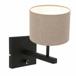 Applique murale Steinhauer Stang Noir, 1 lumière