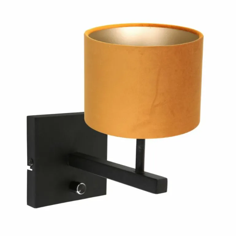 Applique murale Steinhauer Stang Noir, 1 lumière