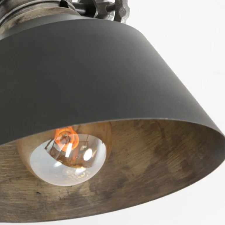 Applique murale Steinhauer Sprocket Noir, 1 lumière