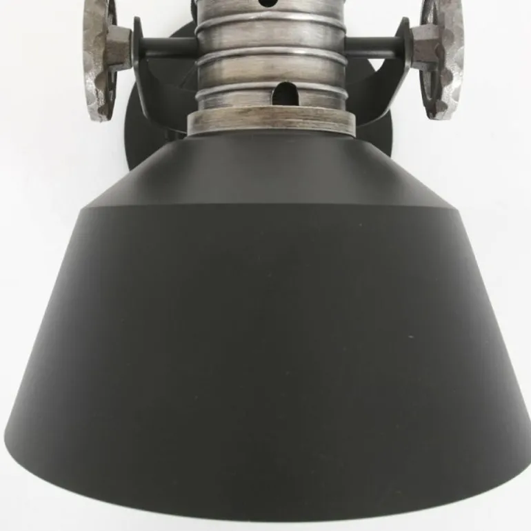 Applique murale Steinhauer Sprocket Noir, 1 lumière