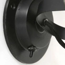 Applique murale Steinhauer Sprocket Noir, 1 lumière