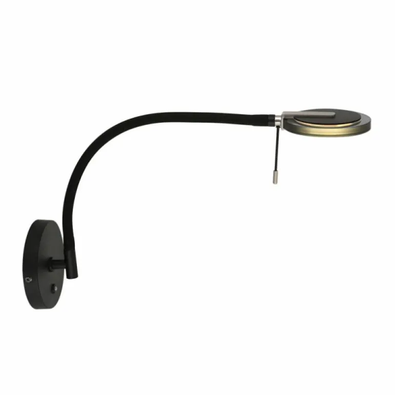 Applique murale Steinhauer Turound LED Noir, 1 lumière