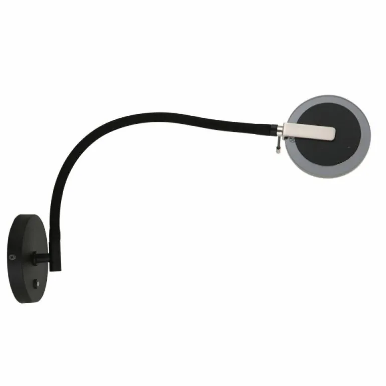 Applique murale Steinhauer Turound LED Noir, 1 lumière