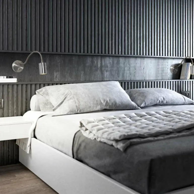 Applique murale Steinhauer Upround LED Acier brossé, 1 lumière