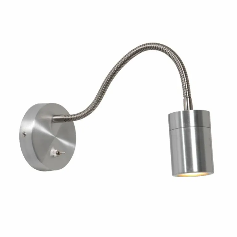 Applique murale Steinhauer Upround LED Acier brossé, 1 lumière