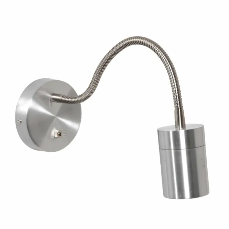 Applique murale Steinhauer Upround LED Acier brossé, 1 lumière