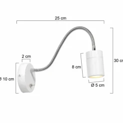Applique murale Steinhauer Upround LED Blanc, 1 lumière