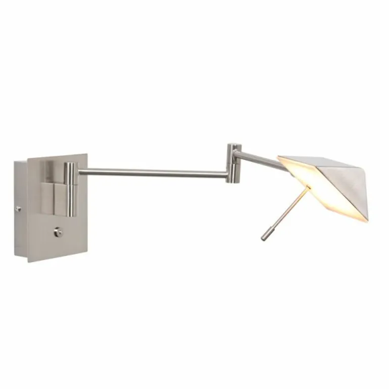 Applique murale Steinhauer Retina LED Acier brossé, 1 lumière