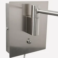 Applique murale Steinhauer Retina LED Acier brossé, 1 lumière