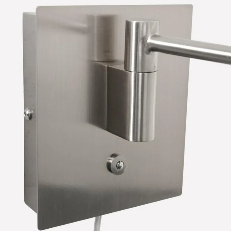 Applique murale Steinhauer Retina LED Acier brossé, 1 lumière