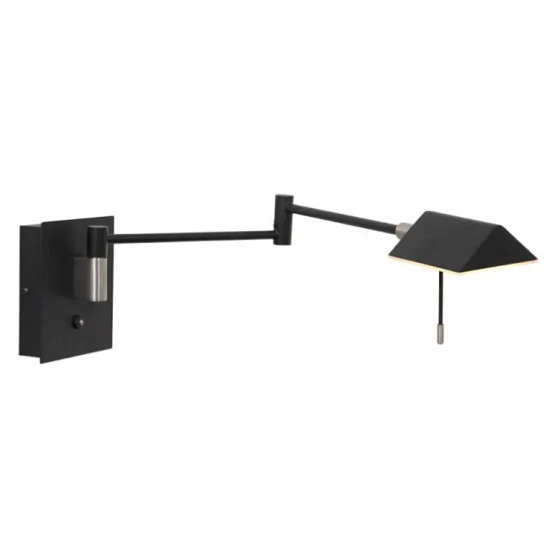 Applique murale Steinhauer Retina LED Noir, 1 lumière
