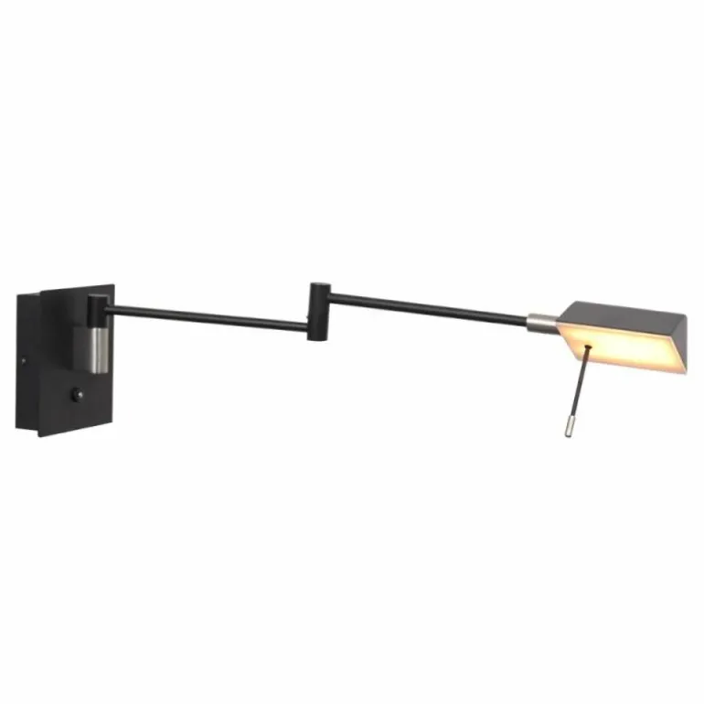 Applique murale Steinhauer Retina LED Noir, 1 lumière