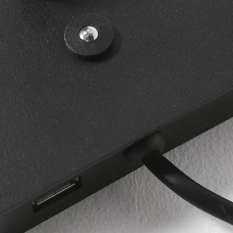 Applique murale Steinhauer Retina LED Noir, 1 lumière