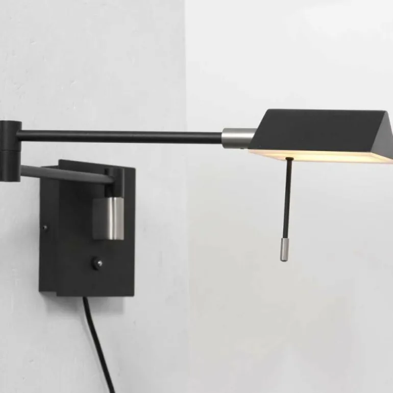 Applique murale Steinhauer Retina LED Noir, 1 lumière