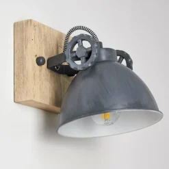 Applique murale Svanfolk Bleu, Brun, Gris, Blanc, 1 lumière