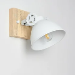 Applique murale Svanfolk Brun, Blanc, 1 lumière