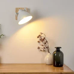 Applique murale Svanfolk Brun, Blanc, 1 lumière