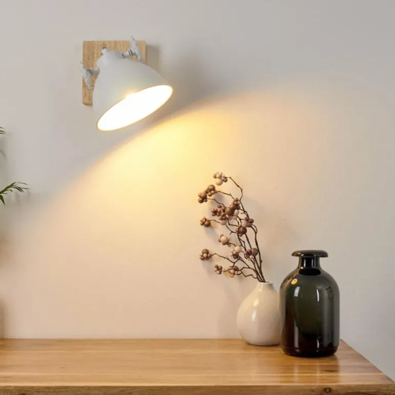 Applique murale Svanfolk Brun, Blanc, 1 lumière