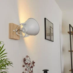 Applique murale Svanfolk Brun, Blanc, 1 lumière