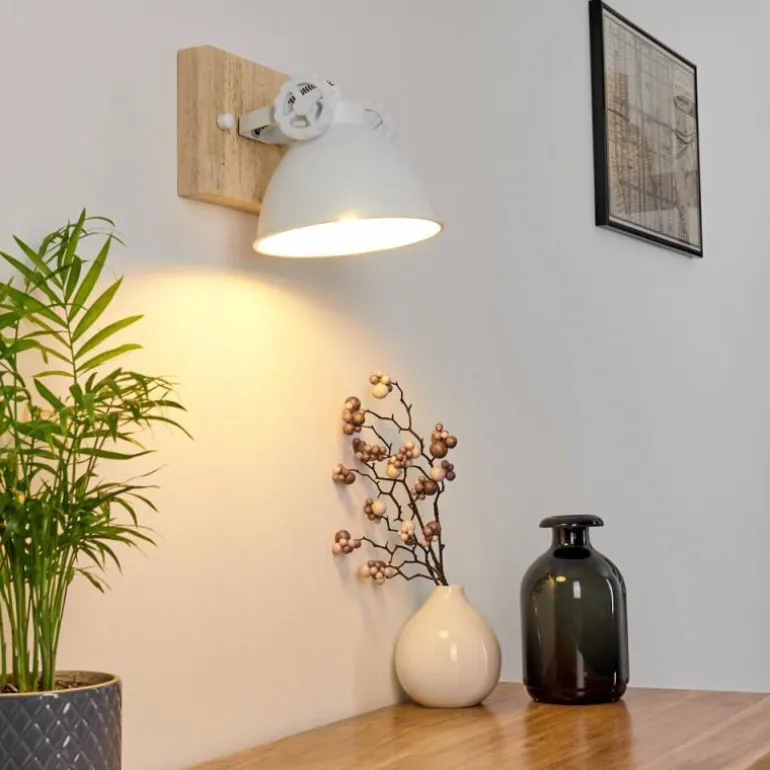 Applique murale Svanfolk Brun, Blanc, 1 lumière