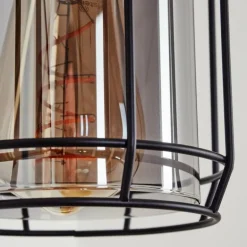 Applique murale Thusis Noir, 1 lumière