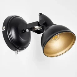 Applique murale Tina Noir, 1 lumière