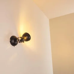 Applique murale Tina Noir, 1 lumière