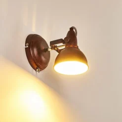 Applique murale Tina Rouille, 1 lumière